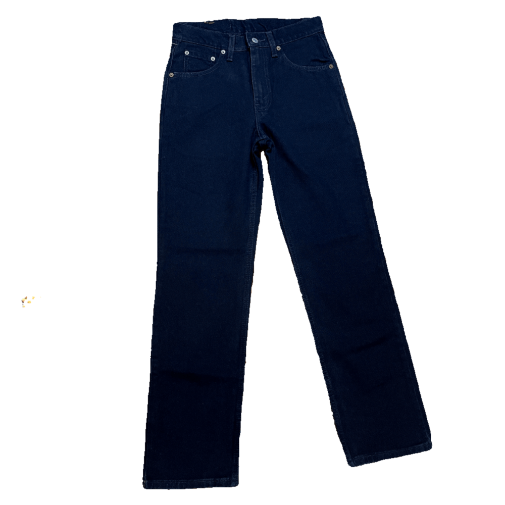 Deadstock Vintage Levi's Black 516 Slim Fit Straight Leg Denim Jeans Made In Can